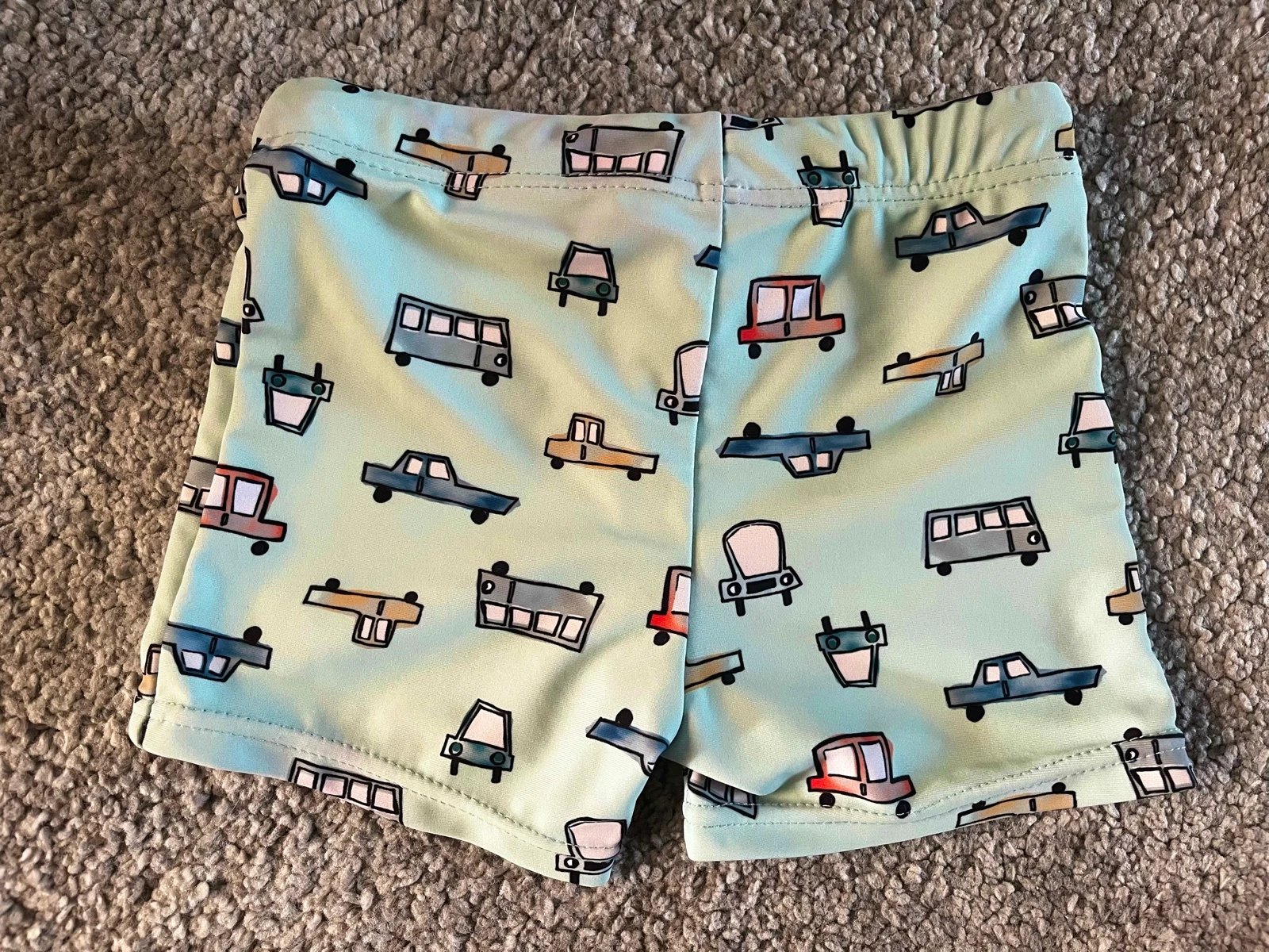 🚙 𝒎𝒛 |HEMA calção de banho para meninos | estampa de carro azul claro | tamanho 86/92 | verão para bebê – photo 2